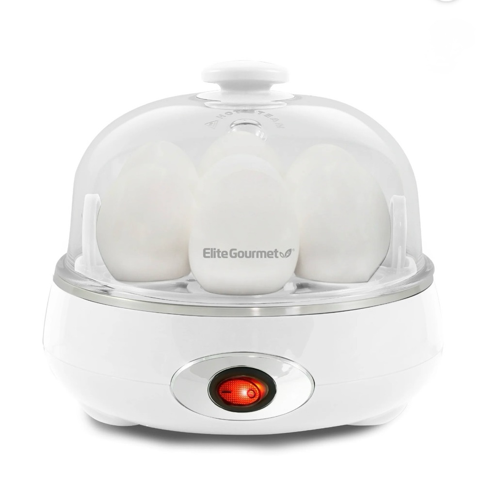 Elite Gourmet Electric Egg Cooker Easy Peel 7 Egg Rapid Cooker - Picture 2 of 8